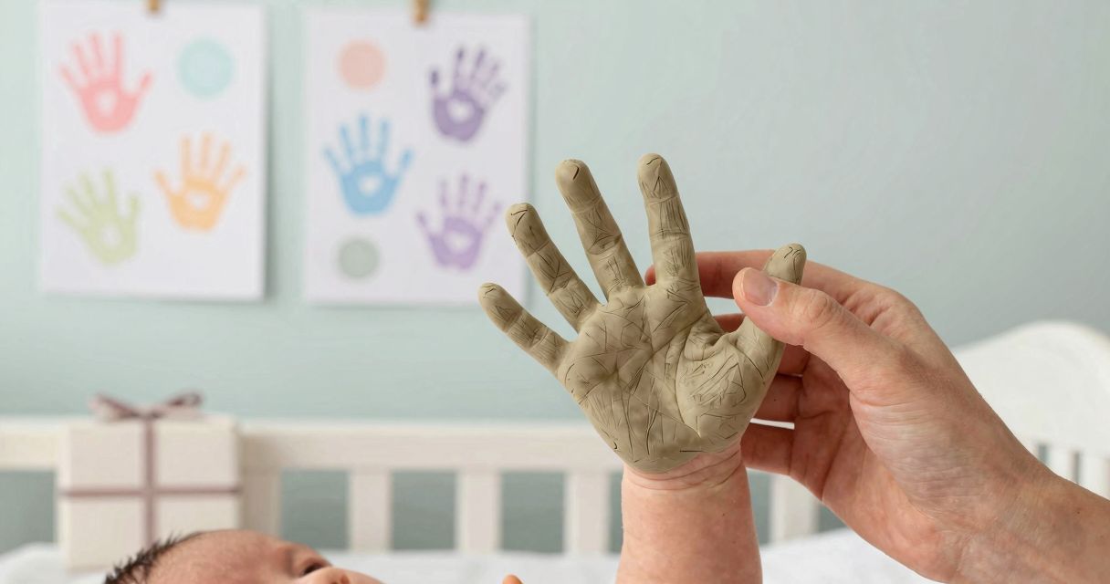 cadeau de naissance keep’love: empreintes sans encre durables