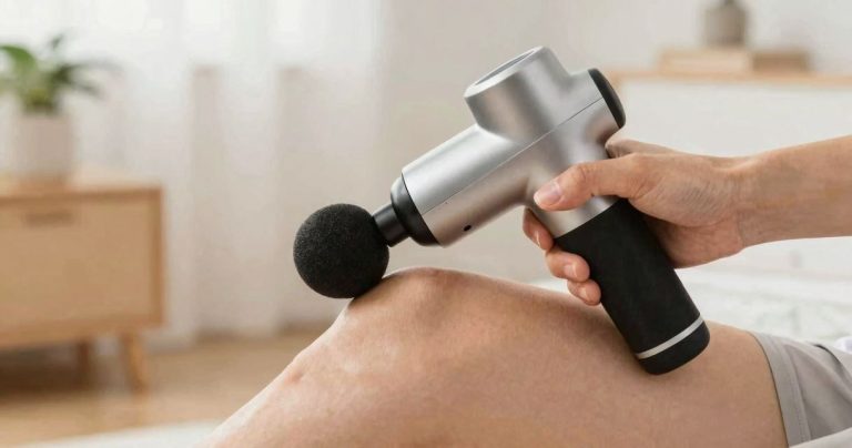 pistolet de massage: récupération et réduction des doms