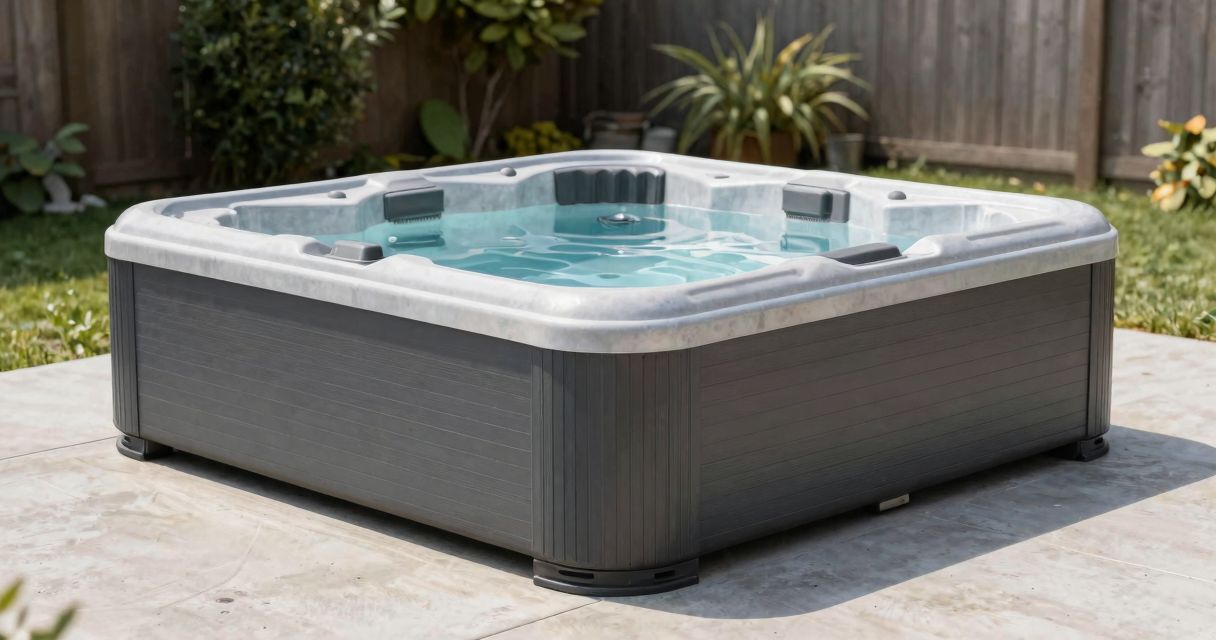 base de spa extérieur: assurez une assise plane et durable