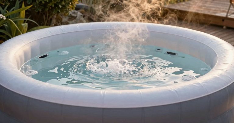spa gonflable: fonctionnement simple pour bulles et détente